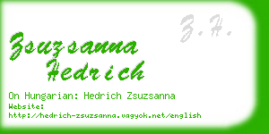 zsuzsanna hedrich business card